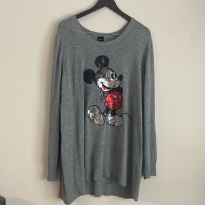 Disney lightweight sweater with sequin Mickey